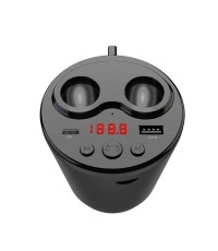 12  24V USB bluetooth 5 0 Car Kit Wireless FM Transmitter Music Player with Hands  Free Call Dual Port Charger PD Quick Charge Remote Control