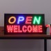LED OPEN WELCOME Sign Board Cafe Bar Advertising Light Shop Hotel Hang Bar Decor