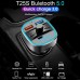 Bakeey T25S Car bluetooth V5 0 FM Transmitter Dual USB Car Charger QC3 0 Quick Charge Wireless Radio Adapter Music Player Built  in Microphone Hands Free Call