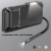 Teslong Dual Lens Endoscope Inspection Camera With 5″ Large IPS Screen 5mm Ultra  Slim Dual Lens   6 LED Lights   32G Memory Card Waterproof Borescope Camera with Flashlight