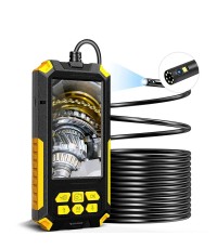 P50 1080P 8mm Dual Camera Piping Borescope Camera 4 5In IPS LCD Digital Inspection Camera With 6 LED for Car Sewer
