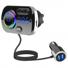 GEELONG BC49BQ bluetooth 5 0 FM Transmitters QC3 0 USB Car Charger MP3 Player Hands free SIRI GOOGLE Voice Assistant RGB Atmosphere Lights