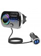 GEELONG BC49BQ bluetooth 5 0 FM Transmitters QC3 0 USB Car Charger MP3 Player Hands  free SIRI GOOGLE Voice Assistant RGB Atmosphere Lights