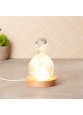 3D Round Crystal Glass Laser LED Battery Electric Light Up Display Stand Base