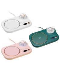 Heating Warm Cup Mat 3 Gear Touch Control Digital Display Heater for Coffee Milk Tea for Office Dormitory
