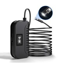 INSKAM 8MM WIFI 109  4 Dual Lens Borescope Camera IP67 Waterproof Wireless Digital Inspection with 6 PCS LED Lights