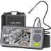 Teslong Dual Lens Endoscope Inspection Camera With 5″ Large IPS Screen 5mm Ultra  Slim Dual Lens   6 LED Lights   32G Memory Card Waterproof Borescope Camera with Flashlight