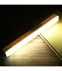 30cm USB Charging LED Emergency Light Bar with Remote Control  White