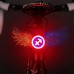 USB Charging Red Blue Color Riding Light Rear Lamp Safety Warning Light  Sagittarius Style