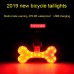 USB Charging Red Blue Color Riding Light Rear Lamp Safety Warning Light  Sagittarius Style