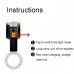 USB Charging Red Blue Color Riding Light Rear Lamp Safety Warning Light  Sagittarius Style