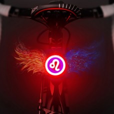 USB Charging Red Blue Color Riding Light Rear Lamp Safety Warning Light Leo Style