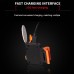 USB Charging Red Blue Color Riding Light Rear Lamp Safety Warning Light  Pentagram Style