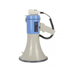 CR  88 50W Handy Megaphone Speaker Alarm Voice Recorder Support U Disk SD Card  Standard Blue Gray