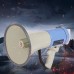 CR  88 50W Handy Megaphone Speaker Alarm Voice Recorder Support U Disk SD Card  Standard Blue Gray
