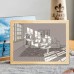 Three Color Lighting Bedroom Bedside LED Luminous Decorative Painting Small Window Three Color Lighting Bedroom Bedside LED Luminous Decorative Painting Small Window