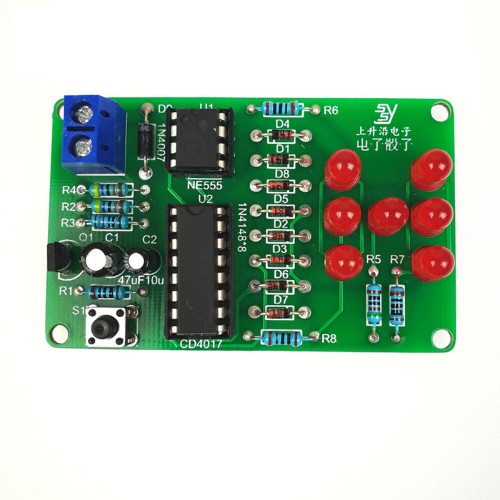 Electronic Dice Kit LED Fun Making DIY Electronic Parts 40 64mm Electronic Dice Kit LED Fun Making DIY Electronic Parts 40 64mm