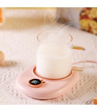 220V Mug Warmer Cup Heater Desktop Heating Mat for Coffee Milk Tea 2 Temperatures Adjustable Cup Warming Pad Gift
