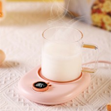 220V Mug Warmer Cup Heater Desktop Heating Mat for Coffee Milk Tea 2 Temperatures Adjustable Cup Warming Pad Gift