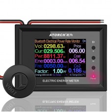 AC50  300V 100A 2 4″ LCD bluethooth Digital Power Wattmeter Indicator Energy Ammeter Current Voltage Tester Detector