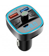 Bakeey T25S Car bluetooth V5 0 FM Transmitter Dual USB Car Charger QC3 0 Quick Charge Wireless Radio Adapter Music Player Built  in Microphone Hands Free Call